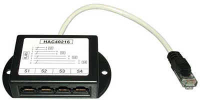 Doubleur RJ45, toutes versions pour Ethernet, téléphone, compact, DPM