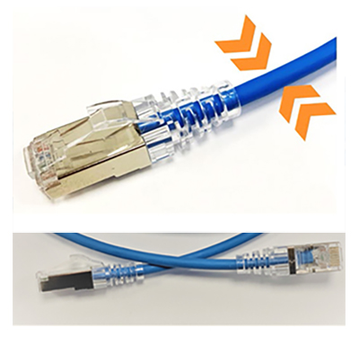 Cordon RJ45 Cat6a, S/FTP, Slim, sans halogène, garanti 500 Mhz, FCS