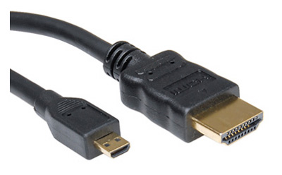 Câble micro-HDMI (D) / HDMI, High speed, canal Ethernet (1.4), Roline