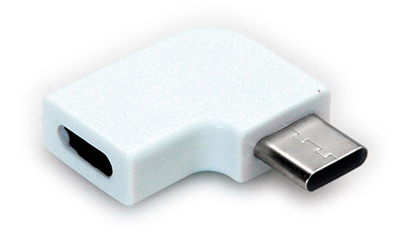 Adaptateur USB 3.1 (3.2 Gen 2), C mâle / C femelle, coudé à 90° horizontal, Roline