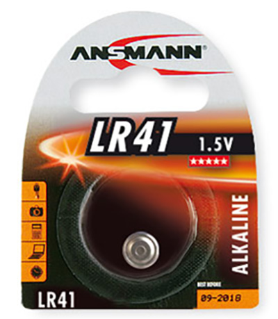 Piles bouton alcalines LR41 / AG3 Enerstar (paquet de 5) 