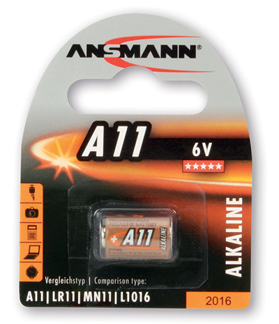 Pile alcaline A11 (LR11), 6 volts, Ansmann