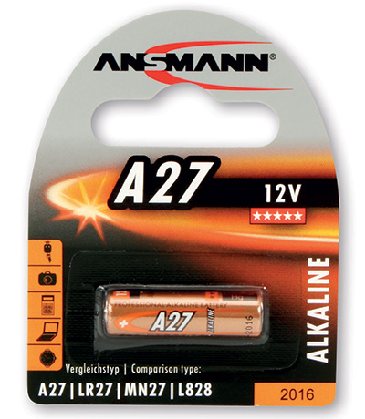 Pile alcaline A27 (LR27), 12 volts, par