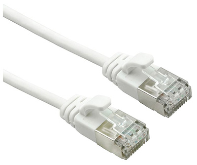 Cordon RJ45 Cat7-prises 6a, U/FTP, surmoulé, Slim, sans halogène, Roline