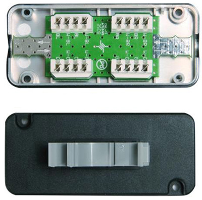 Module de liaison, Cat7a, clipsable sur rail DIN, Telegartner