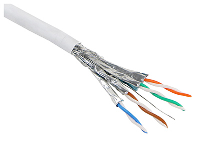 Câble Cat6a, monobrin, SFTP, sans halogène, Excel