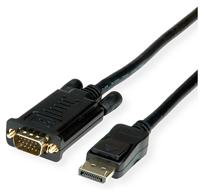Câble DisplayPort mâle vers VGA mâle, Roline