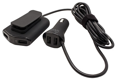 Chargeur Allume-cigares 12-24 volts vers USB, 4 ports, 48 W, Value