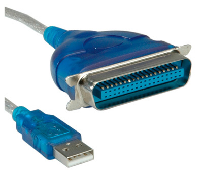 Câble convertisseur USB 2.0, A mâle / Parallèle Centronics C36 mâle, IEEE 1284, Value
