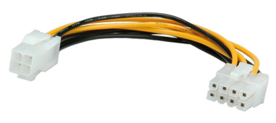 Câble interne adaptateur ATX 4 broches mâle / PCI Express 8 broches mâle, Roline