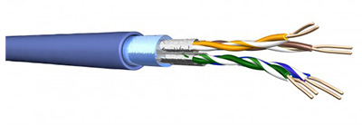 Câble Cat6a, monobrin, U/FTP, sans halogène, UC500 S23, Draka