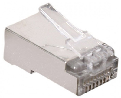 Prise RJ45 mâle, Blindé (FTP), pour téléphone, 8/8, à sertir, TLC