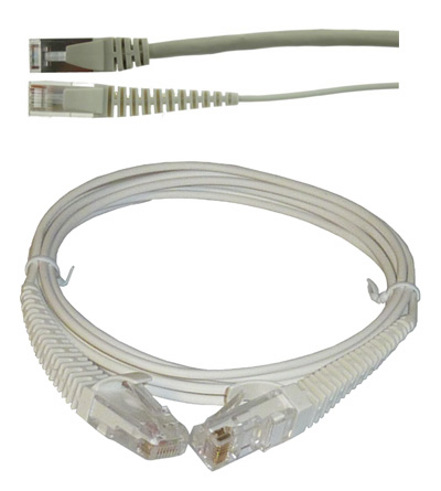 Cordon RJ45 SlimCat5e, UTP, ultrafin (4 fils), facile à coller, Acome