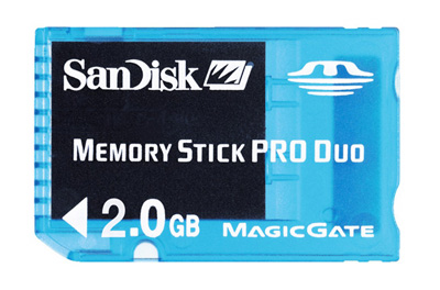 Memory Stick Duo Pro Gaming PlayStation, Sandisk