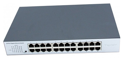 Switch Ethernet RJ45 Gigabit 10/100/1000, rackable, fanless, DX1016, DX1024, Dexlan