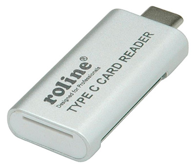 Clé USB C Lecteur / Enregistreur de cartes mémoires, USB 3.0 (3.2 Gen 1), Roline