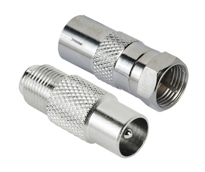 Adaptateurs Coaxial 9,52 mm (mâle ou femelle) / type F (femelle ou mâle), Hama