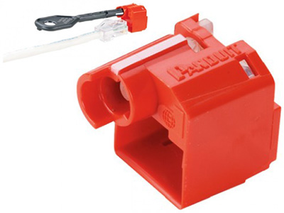 Verrou pour prise RJ45 mâle, compatible avec la plupart des cordons, Panduit