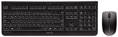 Clavier et souris sans fil, noir, DW 3000, Cherry