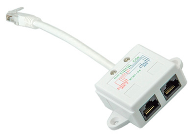 Doubleur RJ45, Ethernet + Téléphone, Cat5e, UTP, TLC