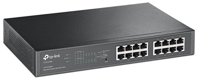 Switch Ethernet RJ45 Gigabit 10/100/1000, PoE, administrable, IGMP, TL-SG1016PE, TP-Link