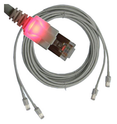 Cordon RJ45 Cat6, SFTP, reconnaissance lumineuse, sans halogène, SaCon