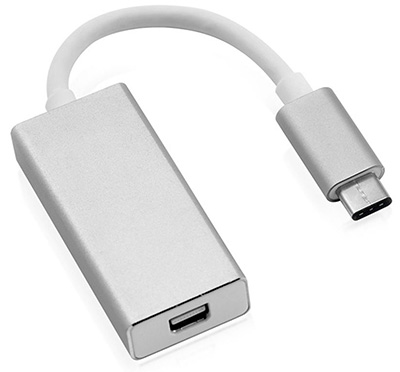 Convertisseur USB 3.1 C mâle vers Mini-DisplayPort femelle, 1.2, Alu, Roline