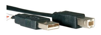 Câble USB 2.0, A / B, plat, Roline