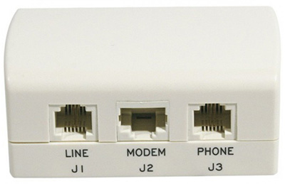 Filtre ADSL maître, entrée RJ11 ou bornier, jusqu'à 4 téléphones en sortie, TLC