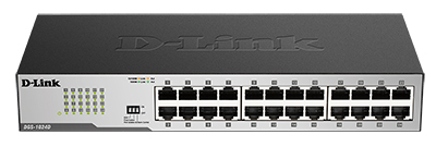 Switch Ethernet RJ45 Gigabit 10/100/1000, rackable, fanless, DGS-1016D/E, DGS-1024D/E, D-Link