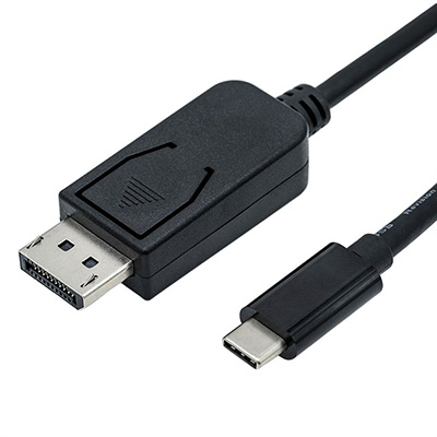 Câble Convertisseur USB 3.1 C mâle vers DisplayPort mâle, 1.2, Roline