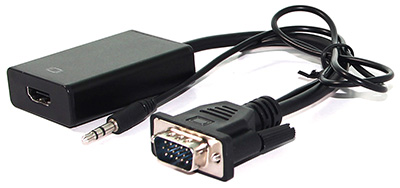 Convertisseur VGA et audio vers HDMI, souple, Value