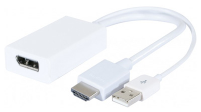 Adaptateur HDMI mâle vers DisplayPort femelle, actif, TLC