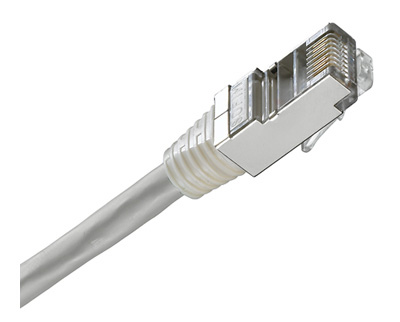 Cordon RJ45 CROISÉ Cat6, FTP, surmoulé, sans halogène, Sofim