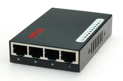 Switch Ethernet RJ45 10/100, de poche, Roline