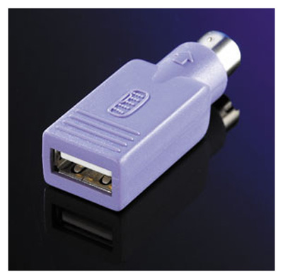 Adaptateur PS/2 vers clavier USB, PS/2 mâle / USB A femelle, Value